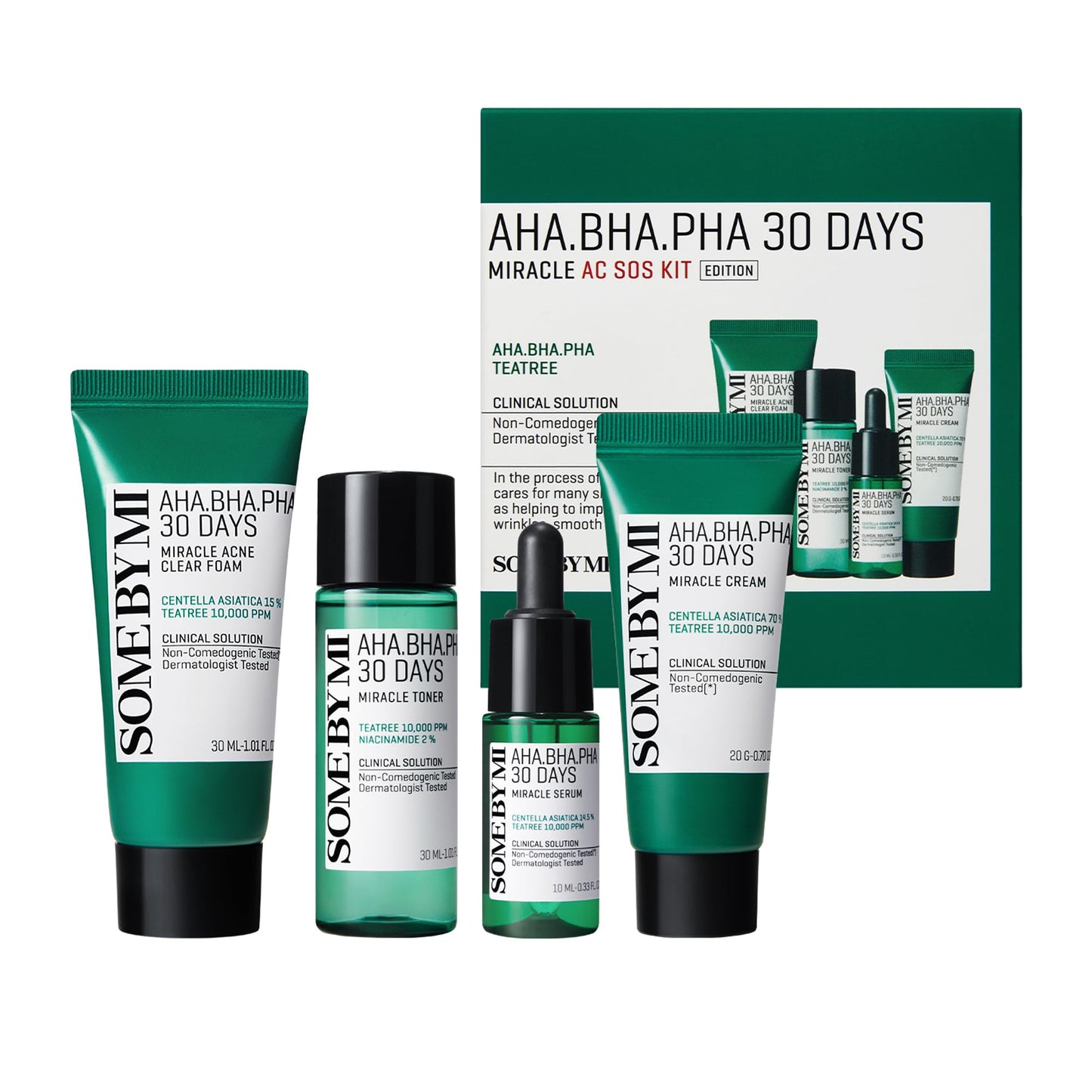 AHA, BHA, PHA 30 Days Miracle AC SOS Kit