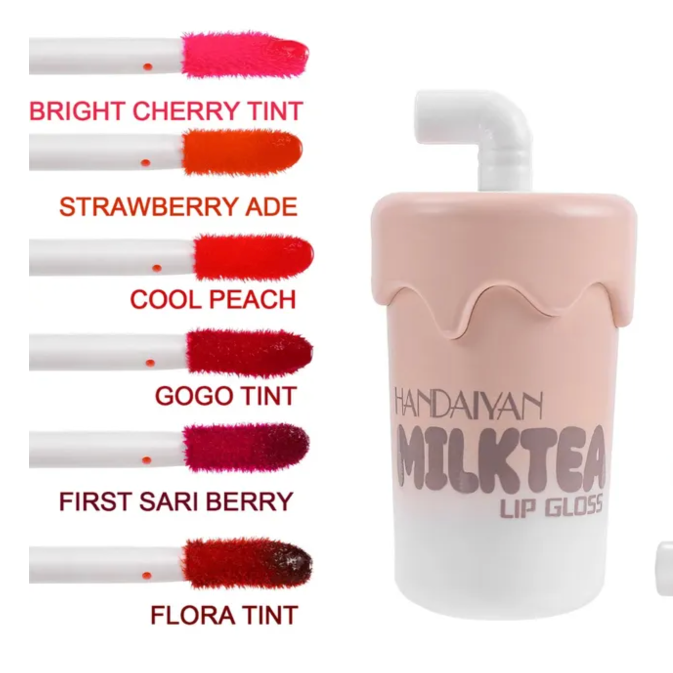 HANDAIYAN - Milk Tea Matte Liquid Lipstick - 3Colors