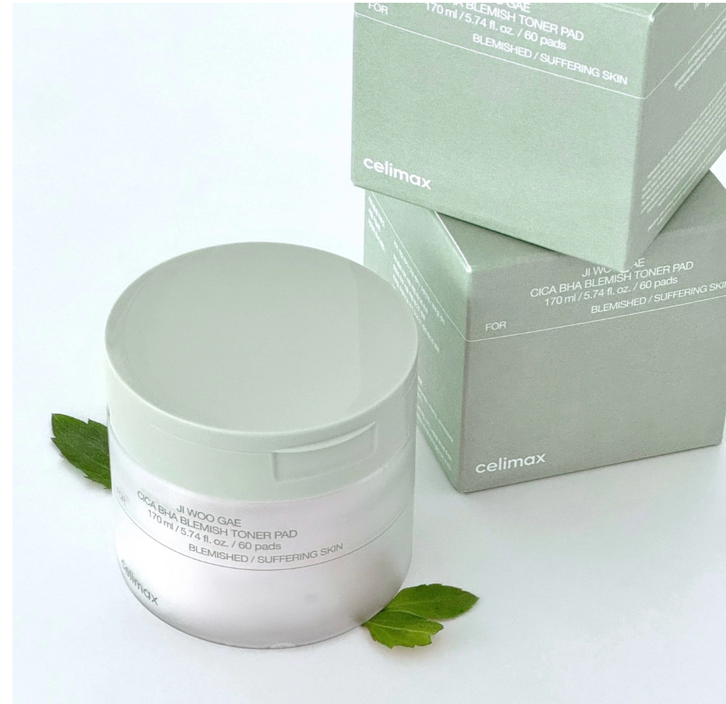 Celimax – JIWOOGAE Cica BHA Blemish Toner Pad