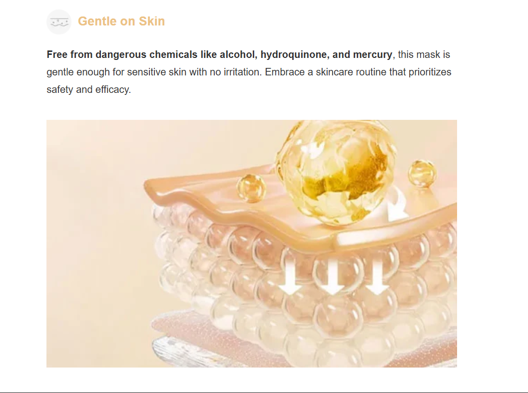 ZQ-II Vit-C Whitening Mask (25g × 6)