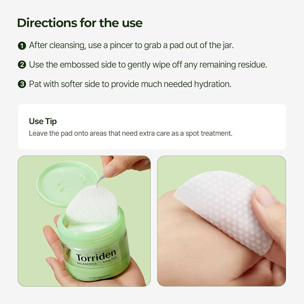Torriden Balanceful Cica Toner Pad [60 patches]