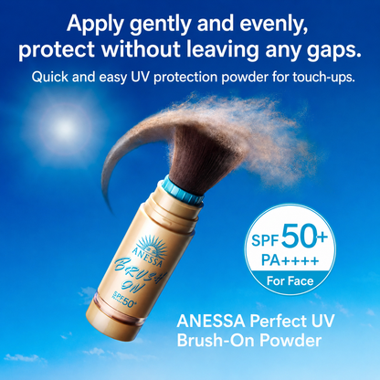 ANESSA Perfect UV Brush-On Loose Face Powder 3g SPF50+ PA++++ Fruity Floral Scent