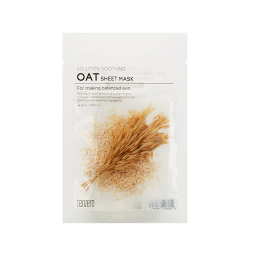 Tenzero Solution Soothing Oat Sheet Mask