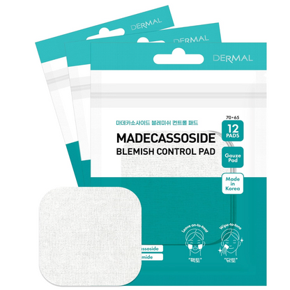 DERMAL Madecassoside Blemish Control Pads | Centella Toner Pads