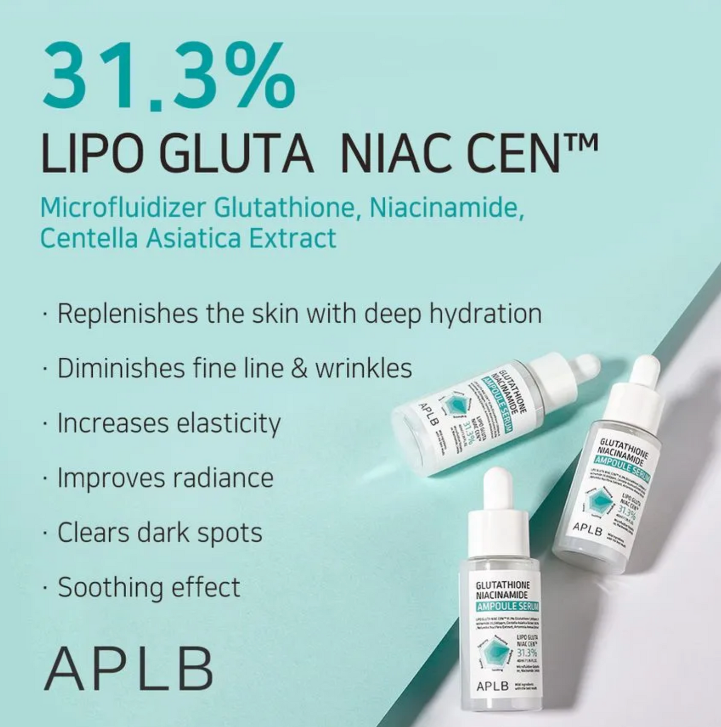 APLB Glutathione Niacinamide Ampoule Serum- 40ml