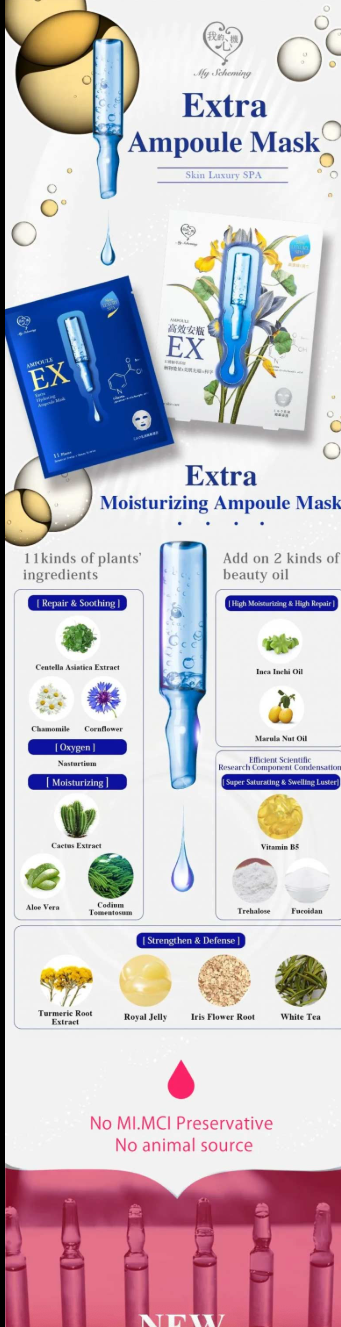 Premier Multi-Moisturizing Ampoule Mask 4PCS box