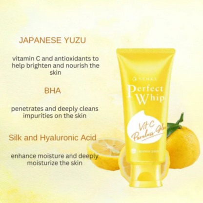 Shiseido - Senka Perfect Whip Vitamin C Poreless Glow - 100g