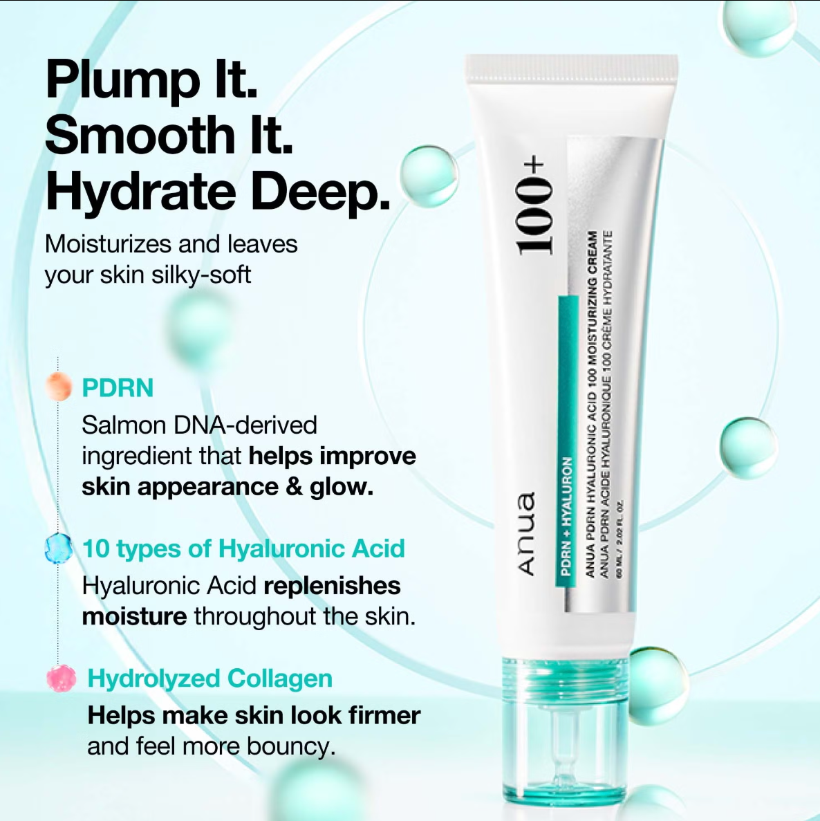 Anua - PDRN Hyaluronic Acid 100 Moisturizing Cream