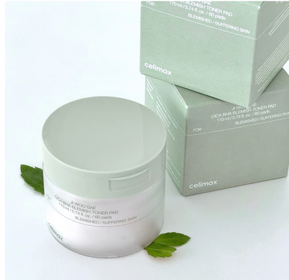 Celimax – JIWOOGAE Cica BHA Blemish Toner Pad