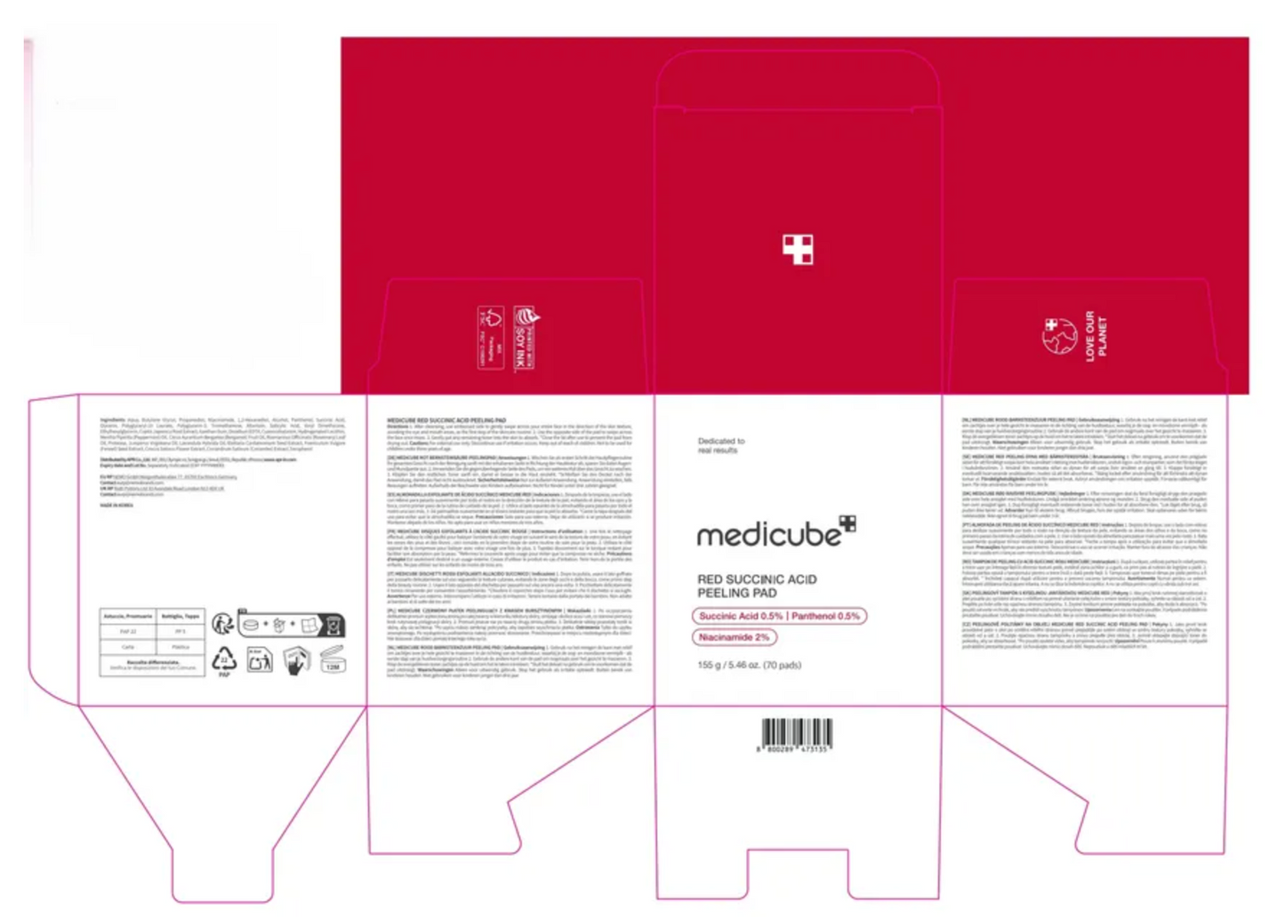 Medicube Red Succinic Acid Peeling Pad