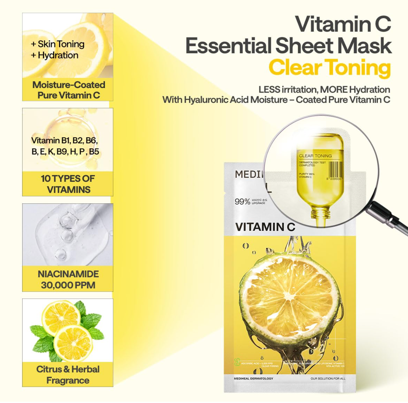MEDIHEAL Vitamin C Essential Mask Toning