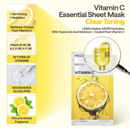 MEDIHEAL Vitamin C Essential Mask Toning