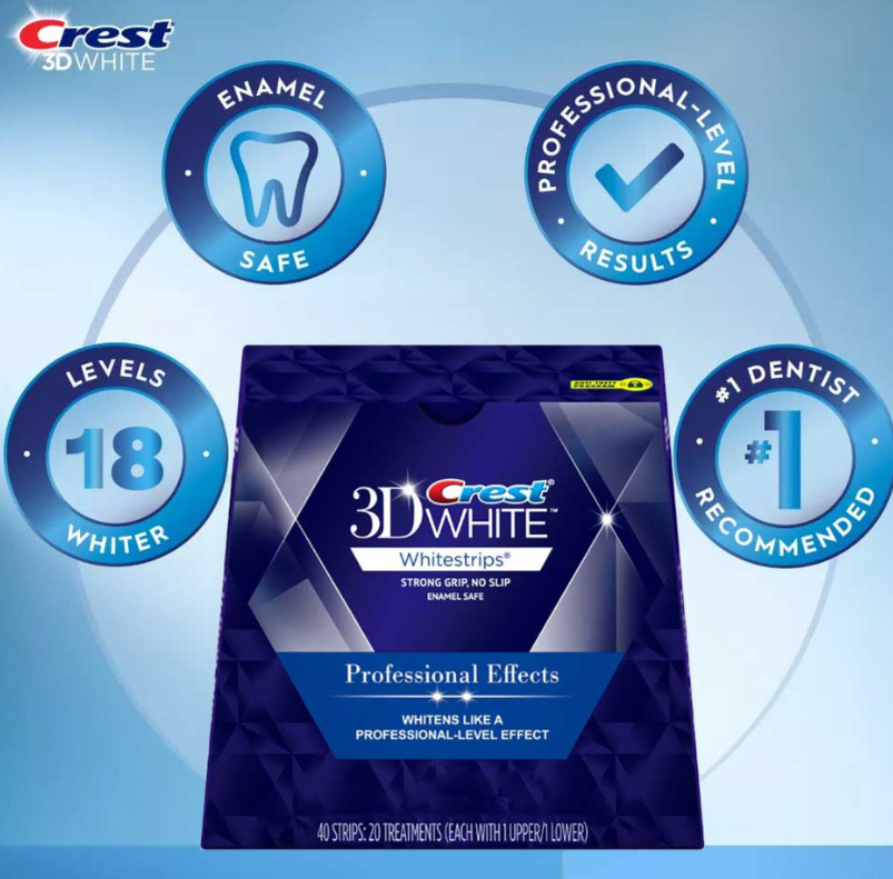 Crest 3D Whitestrips Professional Teeth Whitening Strips
