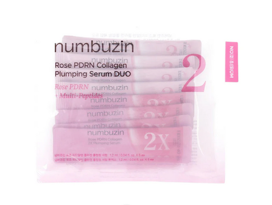 Numbuzin No.9 Rose PDRN Collagen Plumping Serum Duo