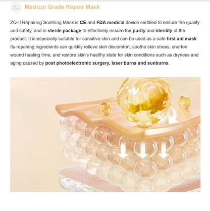 ZQ-II Repairing Soothing Mask (25g × 5)