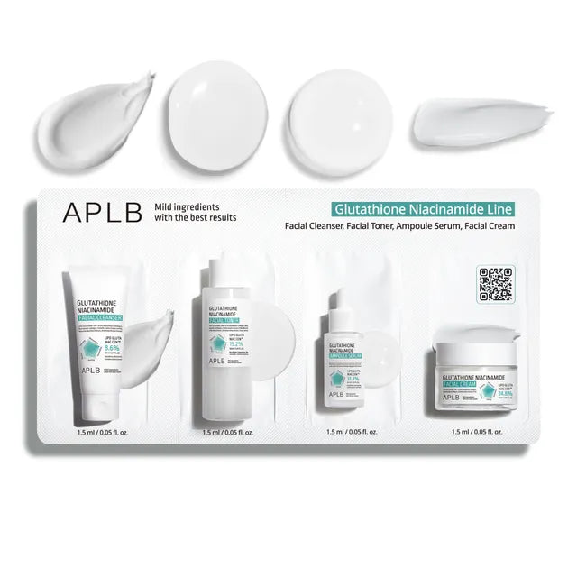 Glutathione Niacinamide Skin 4 Types Sachet Set [1 Set]