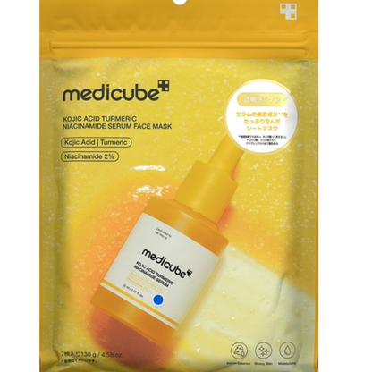 Medicube Kojic Acid Turmeric Niacinamide Serum Face Mask