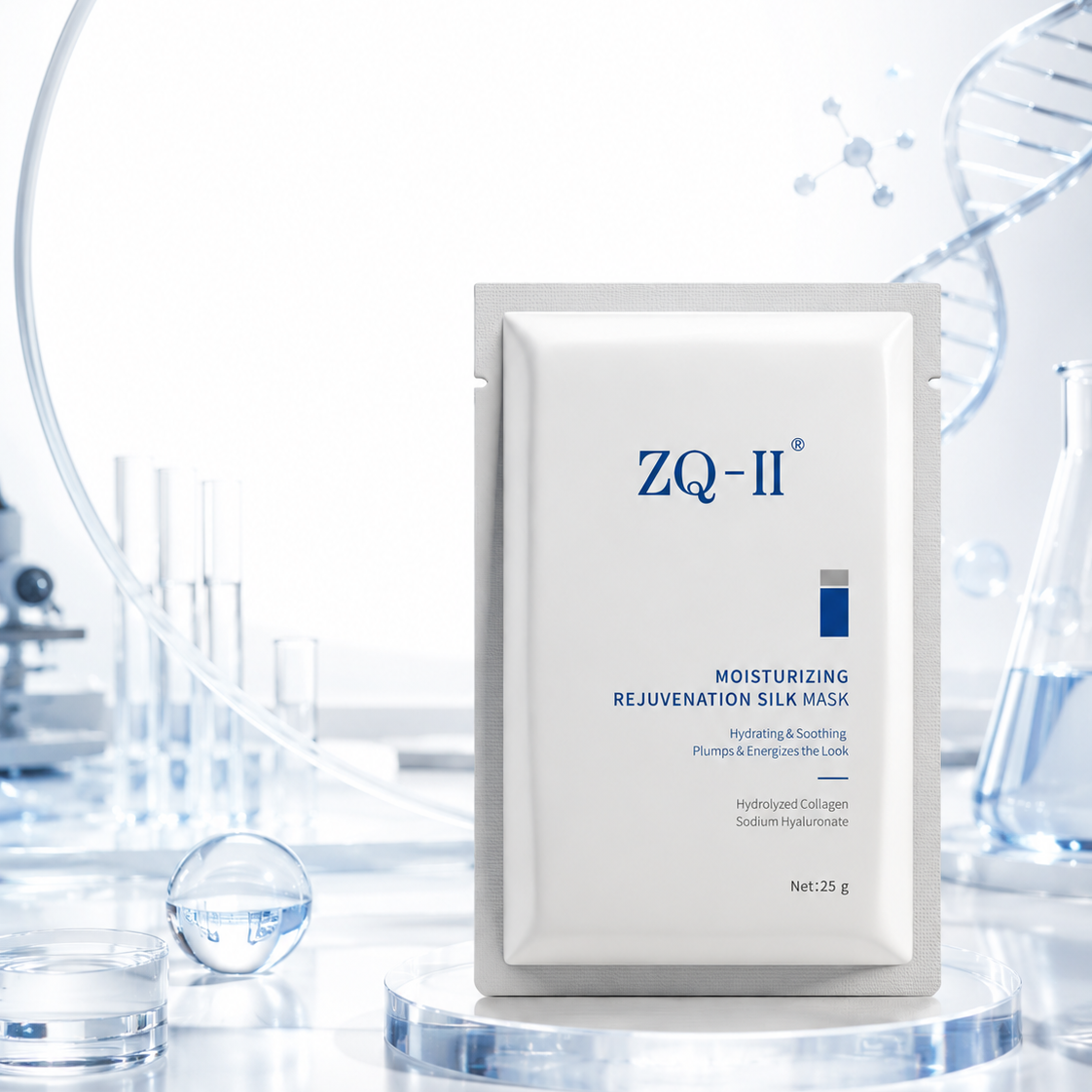 ZQ-II Moisturising Rejuvenation Silk Mask (25g × 6)
