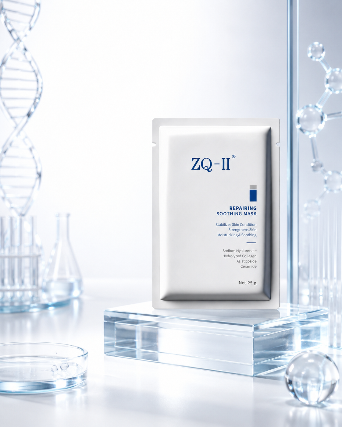ZQ-II Repairing Soothing Mask (25g × 5)
