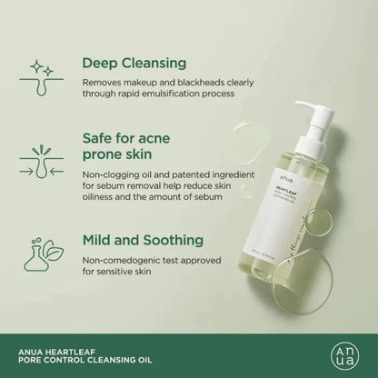 Heartleaf Pore Control Cleansing Oil -200ml