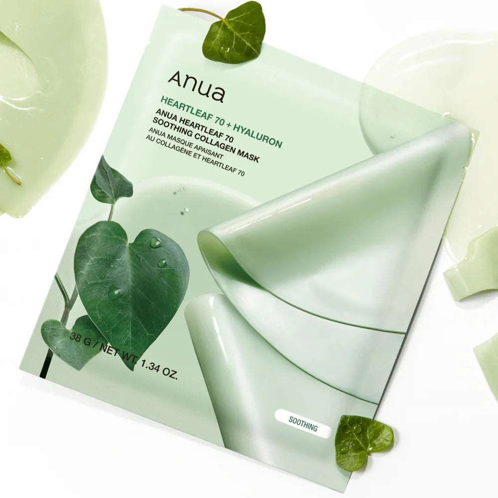Heartleaf 70 Soothing Collagen Mask Box (4pcs)