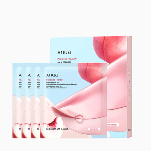 Peach 70 Niacin Brightening Collagen Mask Box (4pcs)