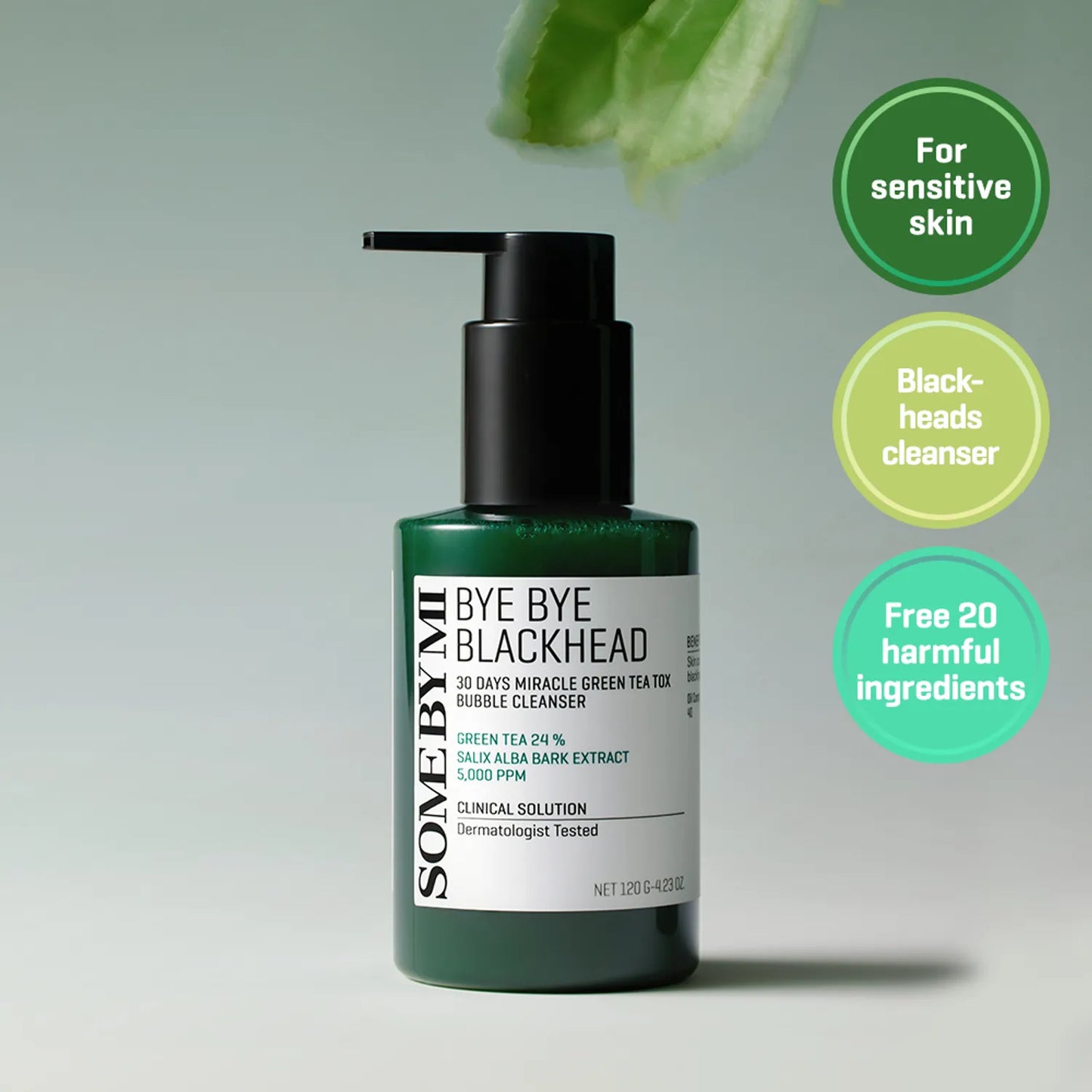 SOME BY MI Bye Bye Blackhead Green Tea Tox Bubble Cleanser [120g]
