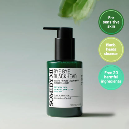 SOME BY MI Bye Bye Blackhead Green Tea Tox Bubble Cleanser [120g]
