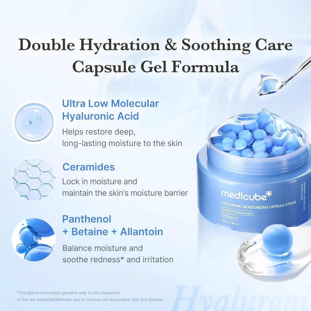 Medicube - Hyaluronic Moisturizing Capsule Cream, 55g