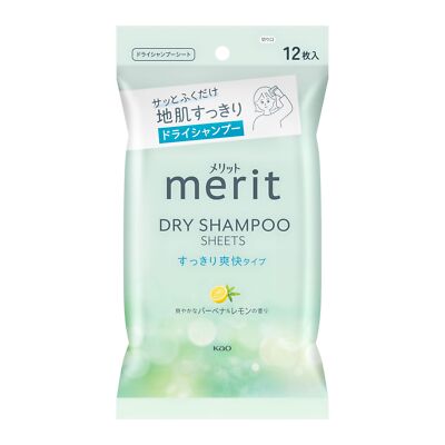 Merit Day+ Dry Shampoo Sheets [Verbena & Lemon - 12 pcs]